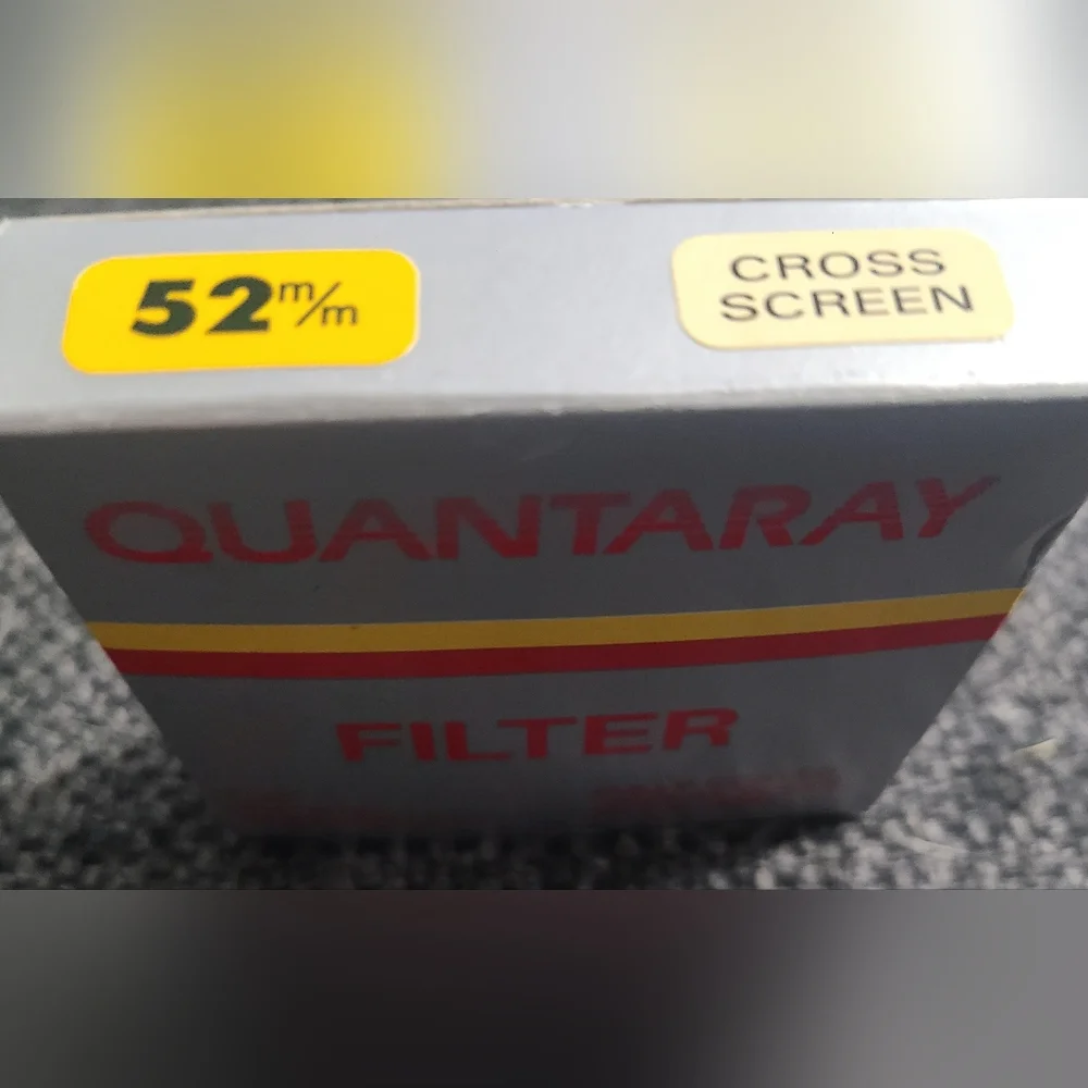 Quantaray 52mm Cross Screen Filter in Original Box - Immediate shipping!